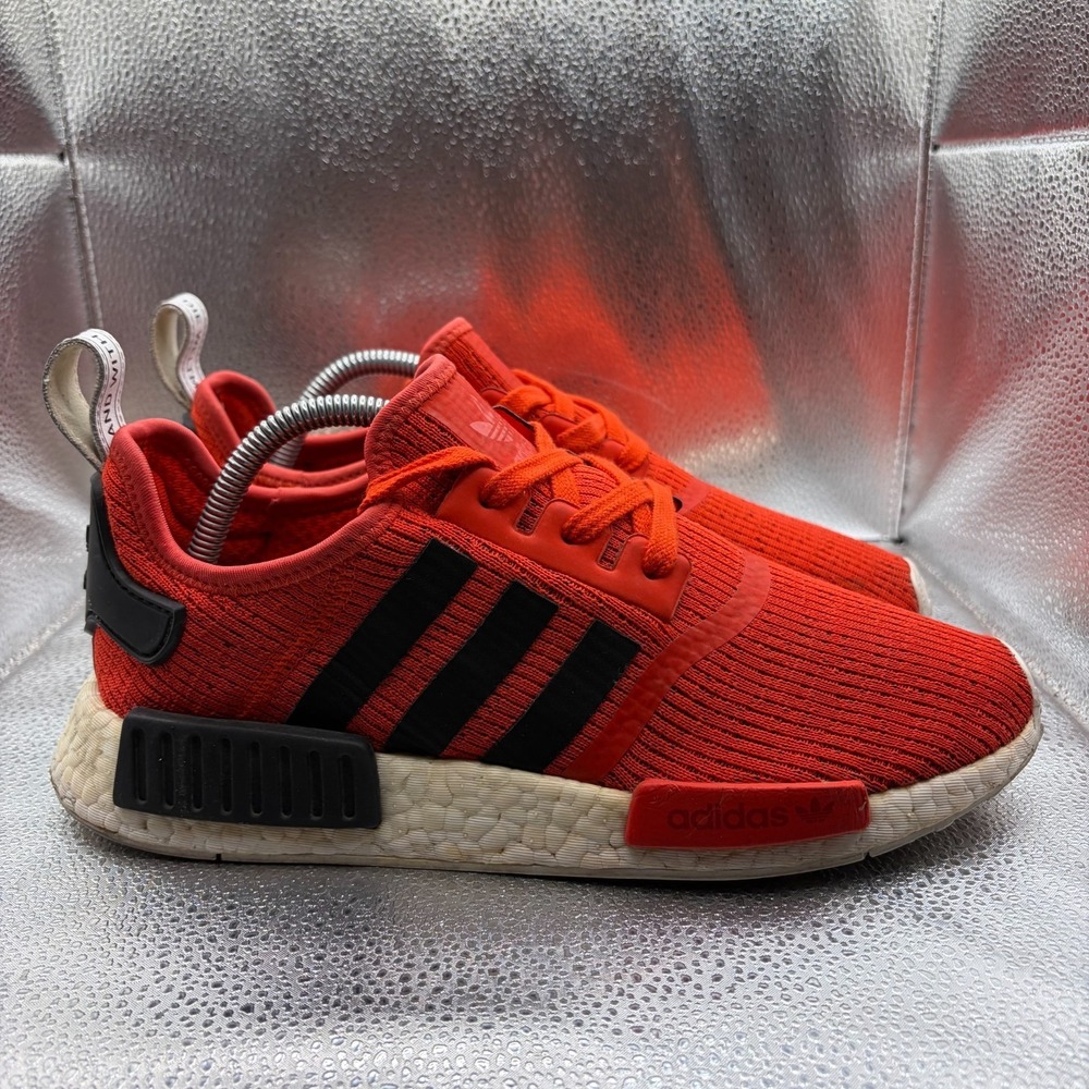 Size 9 Adidas NMD_R1 Core Red Black Mens Lace-Up Comfort Running Shoes‎ BB2885 - Picture 2 of 9
